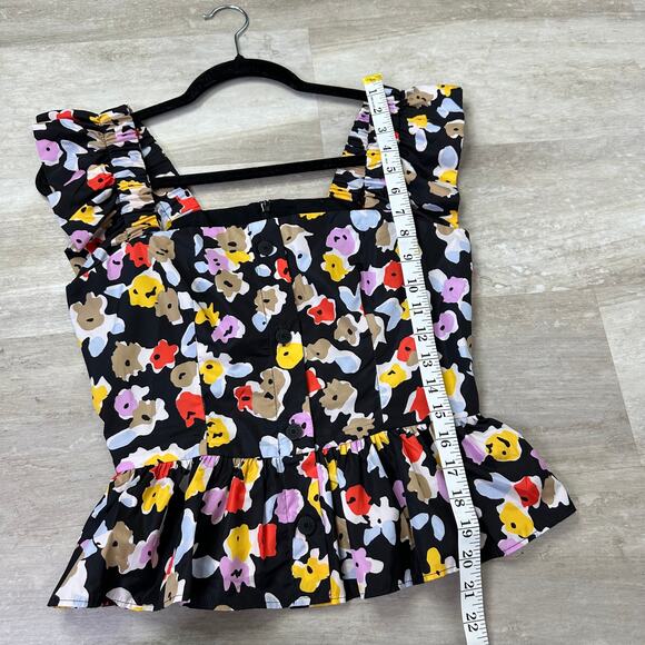 Brogger Floral Peplum Style Top - Picture 7 of 7